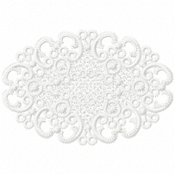 3D Specialty Lace And Swan Embroidery Design 5